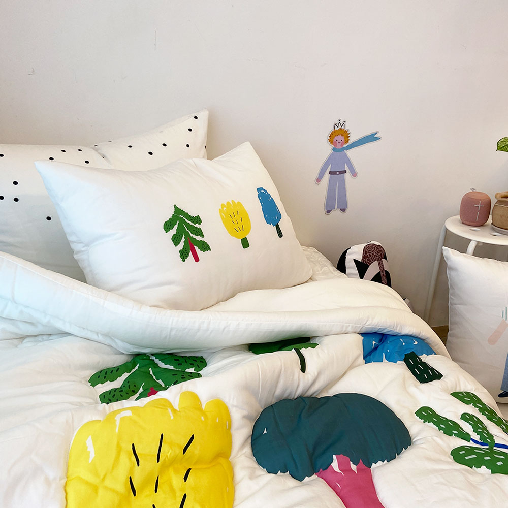 캐리마켓 -  [드로잉에이미] Little Forest bed comforter set