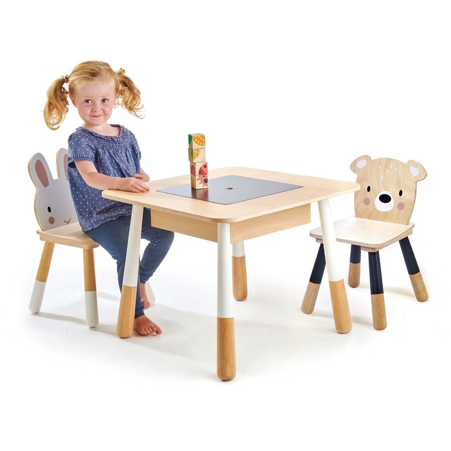 캐리마켓 -  [텐더리프] 포레스트 놀이 책상 의자 세트 블럭 수납