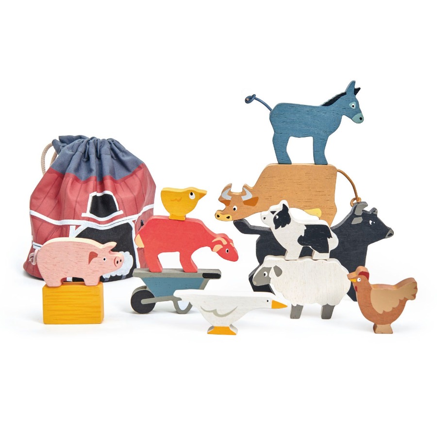 캐리마켓 -  [텐더리프] 농장 동물 쌓기 놀이 스토리백