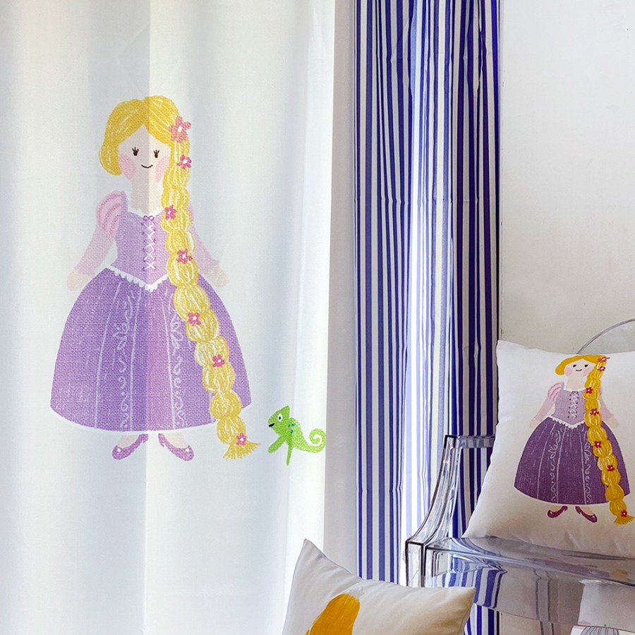 캐리마켓 -  [드로잉에이미] Little Rapunzel curtain