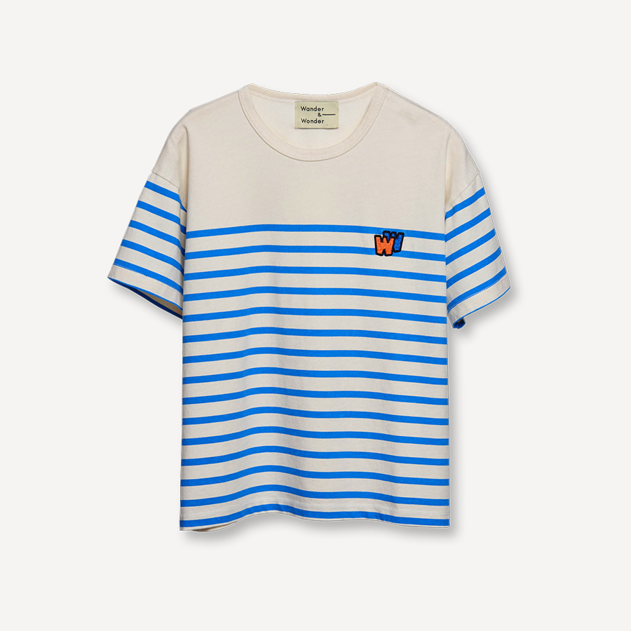 캐리마켓 -  [원더앤원더] Striped Tee blue stripe
