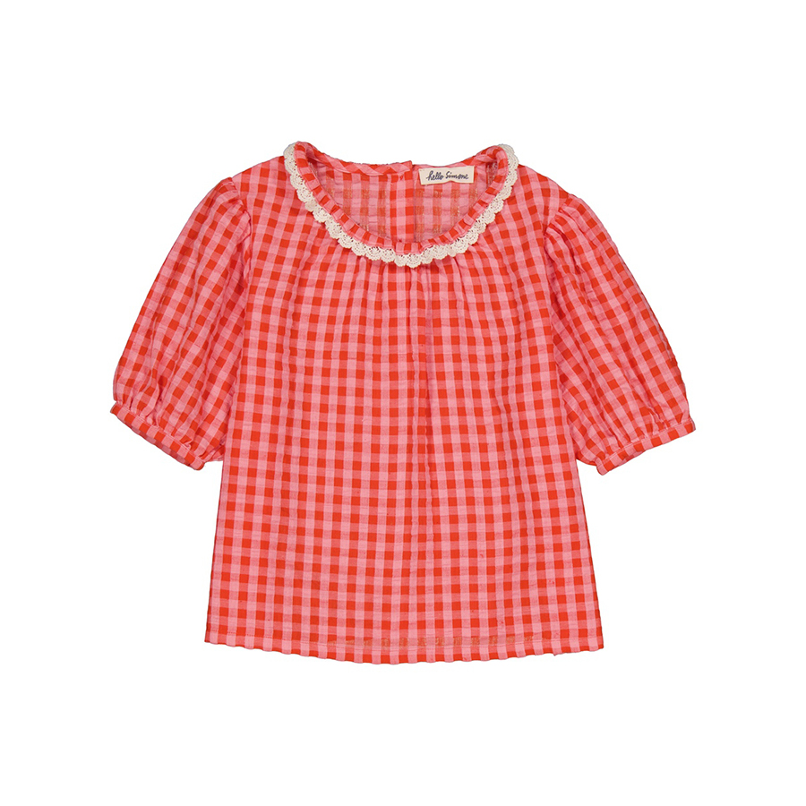 캐리마켓 -  [헬로시모네] Flavia blouse Red Check