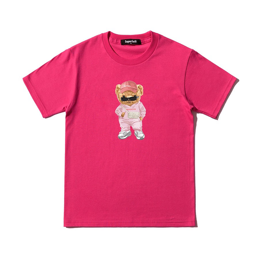 캐리마켓 -  [슈퍼핀] BEAR G 크루넥 반팔 티셔츠