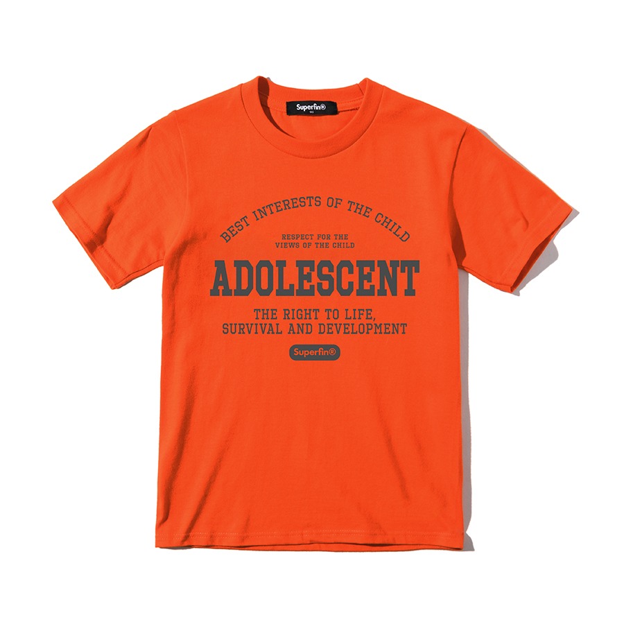 캐리마켓 -  [슈퍼핀] ADOLESCENT 크루넥 반팔 티셔츠