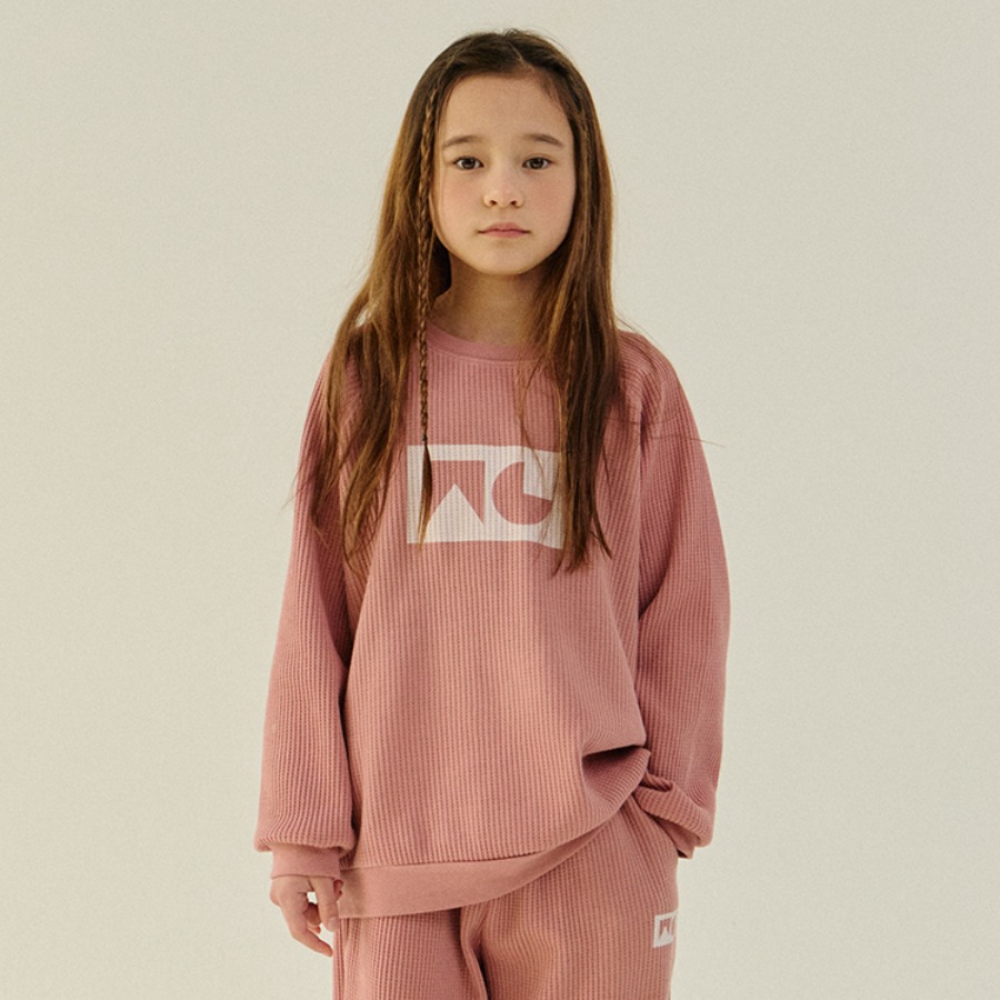 캐리마켓 -  [위골리앗] LOGO 스웨트 셔츠 (핑크)