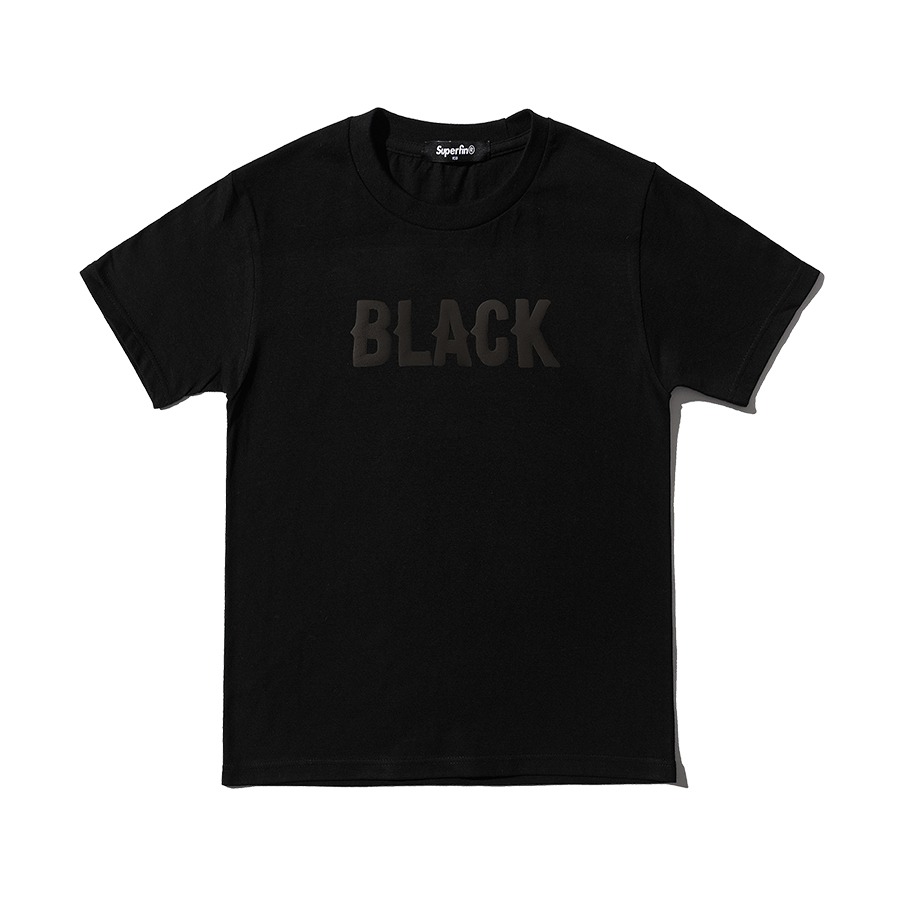 캐리마켓 -  [슈퍼핀] BLACK1 크루넥 반팔 티셔츠