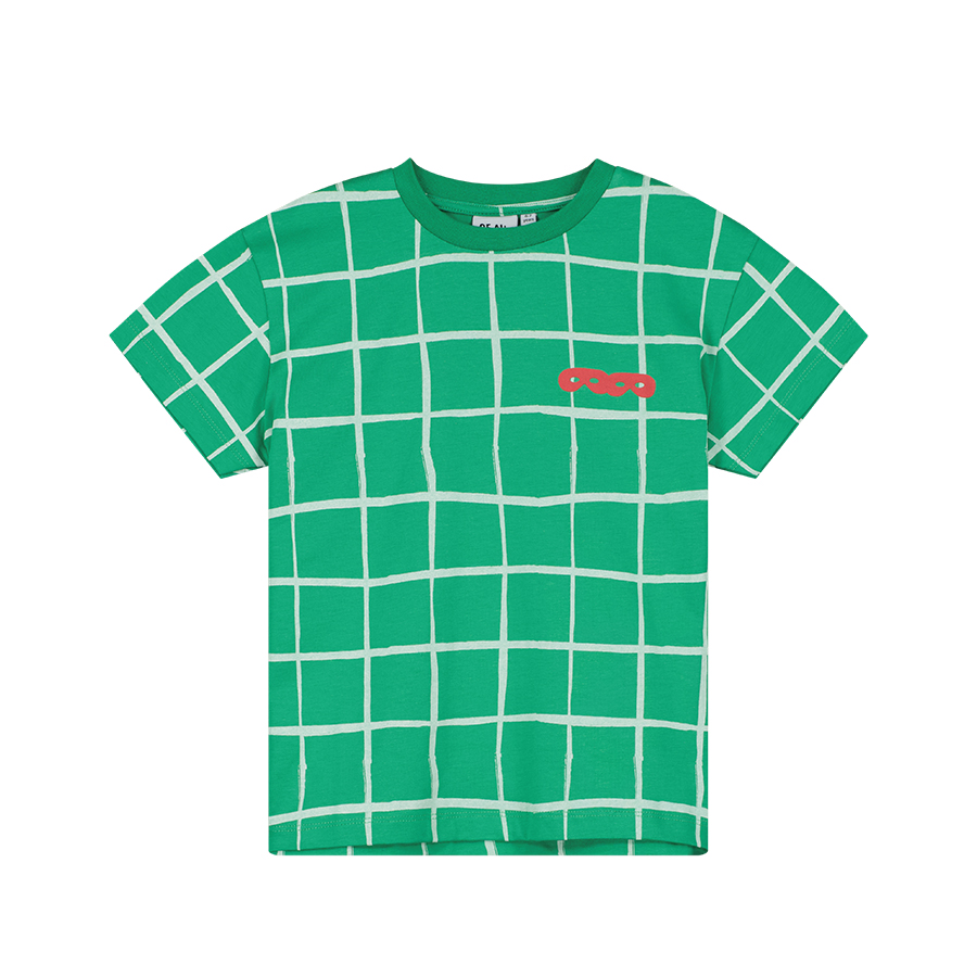 캐리마켓 -  [보러브스] Kelly Green Grid T-shirt