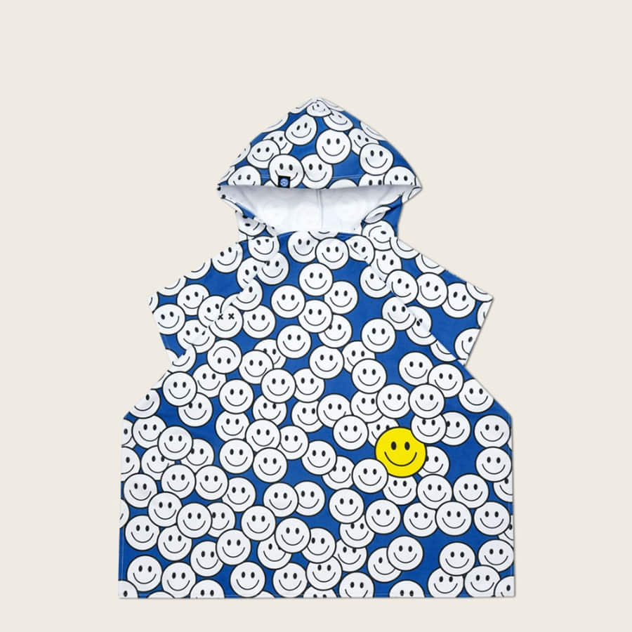 캐리마켓 -  [스윙앤슬라이드] 스윔 판초 스마일 키즈&amp;주니어 (블루)