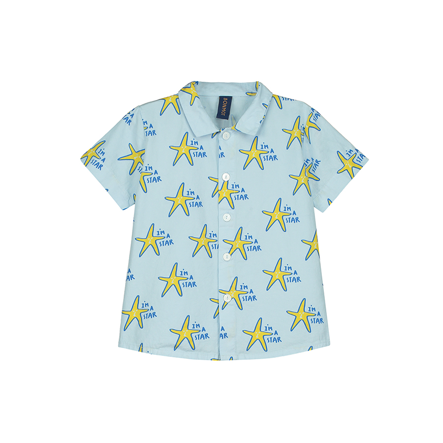 캐리마켓 -  [본못] Shirt allover i`m a star Light blue