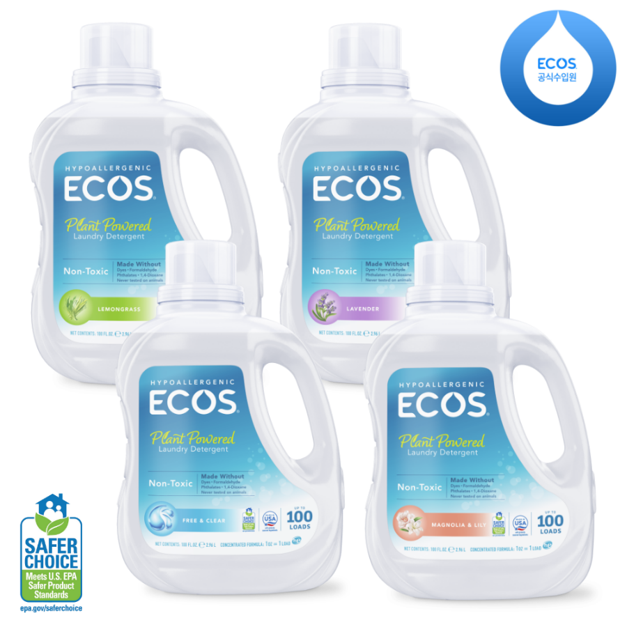 캐리마켓 -  [ECOS] 에코스 친환경 저자극 세탁세제 2배 농축 2.96L