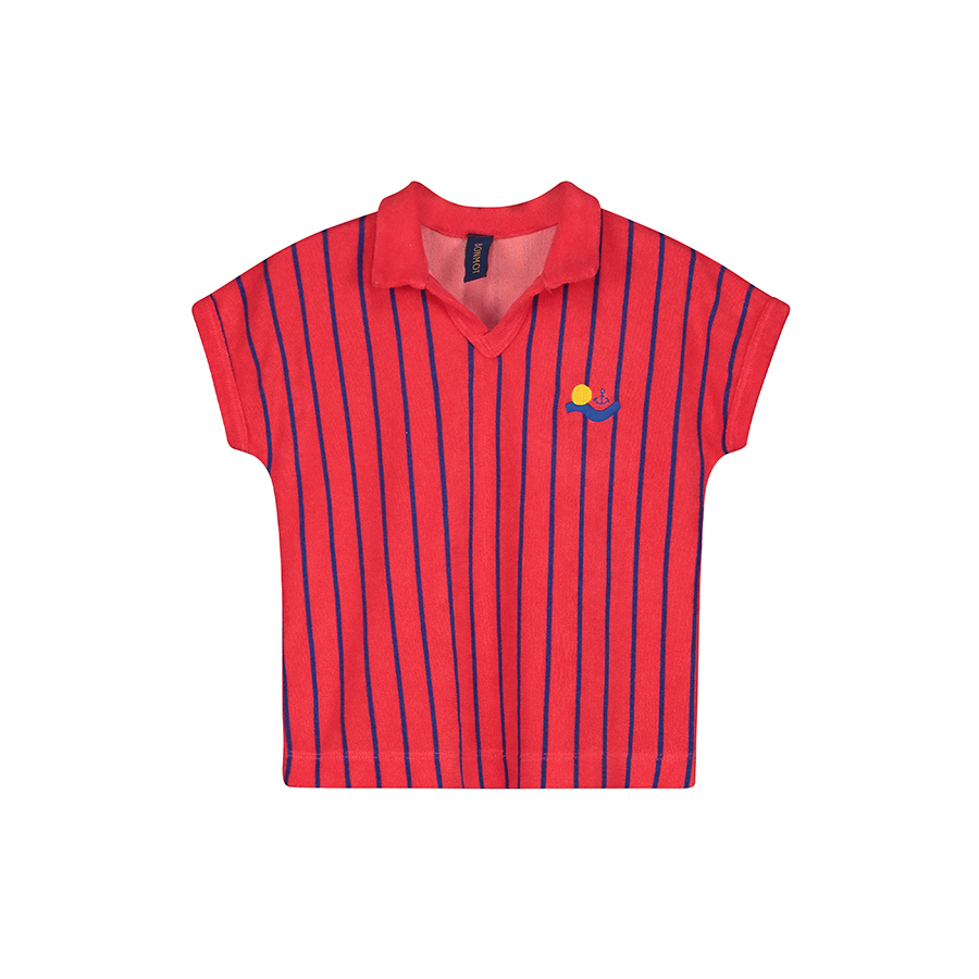 캐리마켓 -  [본못] Terry t-shirt stripes Red