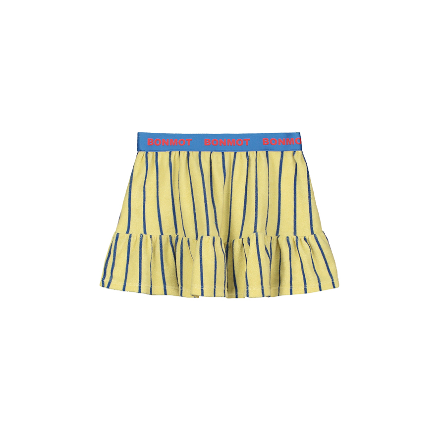 캐리마켓 -  [본못] Short terry skirt stripes Mellow yellow