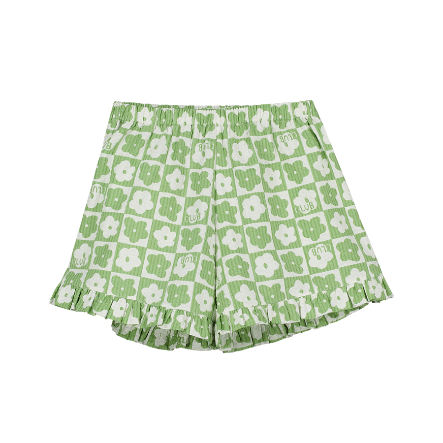 캐리마켓 -  [보러브스] Club Olive Green Frill Shorts