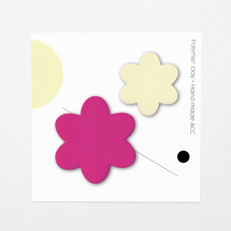 캐리마켓 -  [쏘유닉]Flower series-딸기꽃set(라즈베리+바닐라)