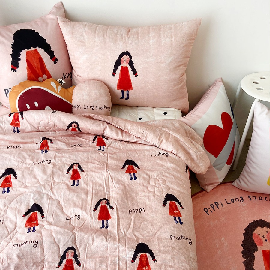 캐리마켓 -  [드로잉에이미] Pippi summer bed comforter set