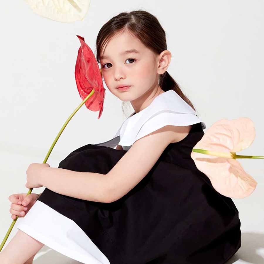 캐리마켓 -  [라라풀]White collar black dress