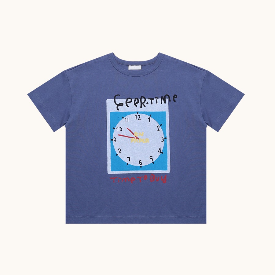 캐리마켓 -  [엔페이퍼] 시계 숏 슬리브 티셔츠