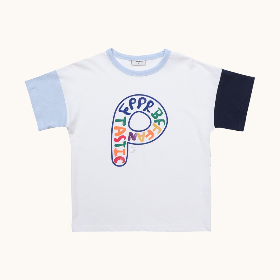 캐리마켓 -  [엔페이퍼] EPPR 콤비 숏 슬리브 티셔츠