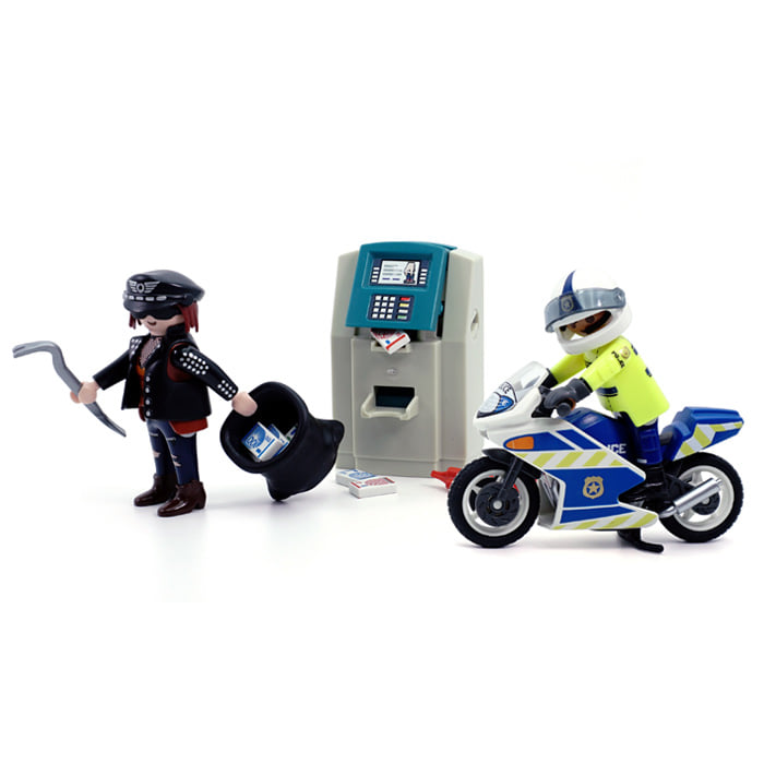 캐리마켓 -  [플레이모빌] 경찰 오토바이와 현금 도둑(70572)