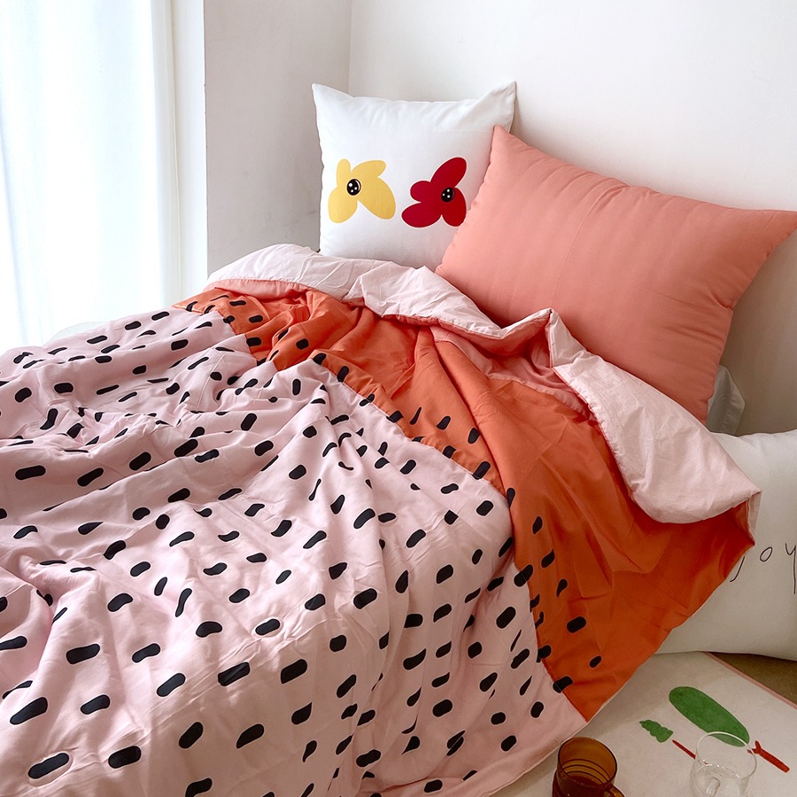 캐리마켓 -  [드로잉에이미] Oatmeal summer bed comforter set