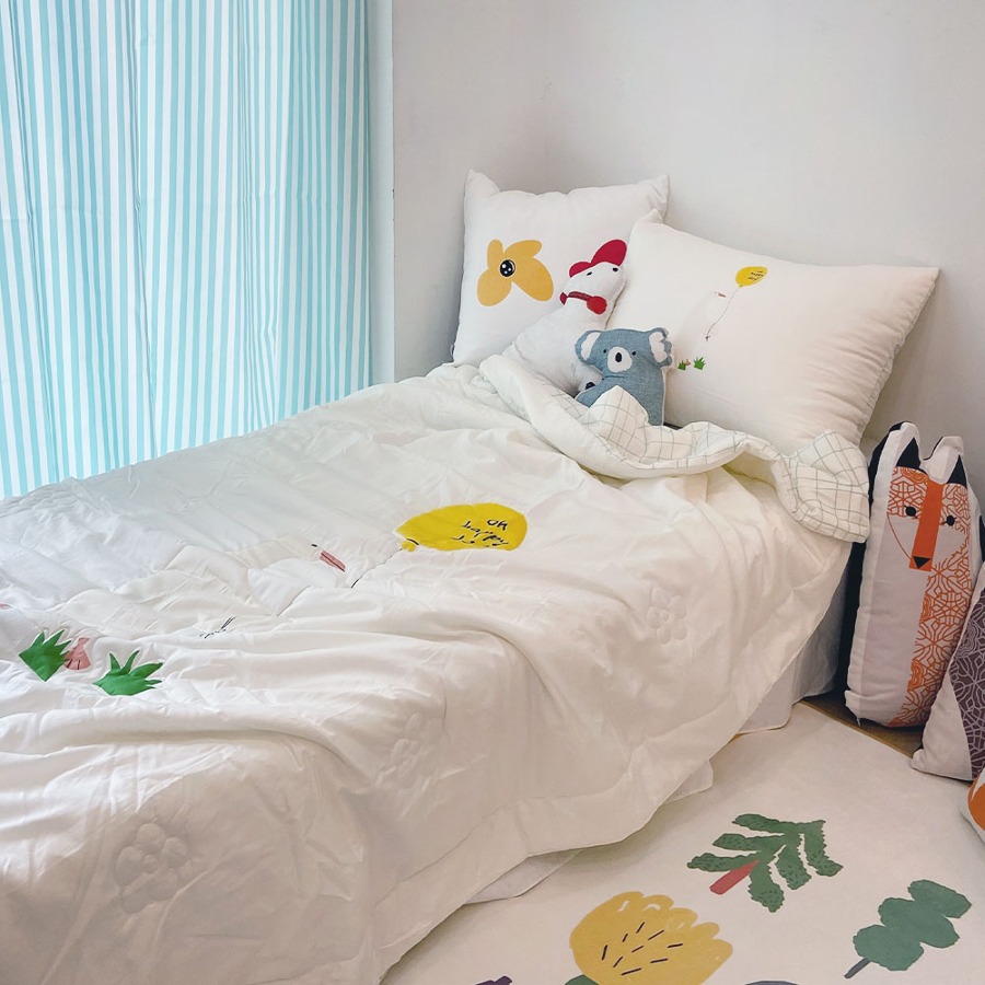 캐리마켓 -  [드로잉에이미] Happy duck summer bed comforter set