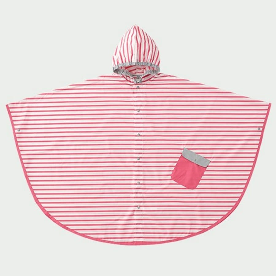 캐리마켓 -  [스완미미] 레인판초 스트라이프 핑크