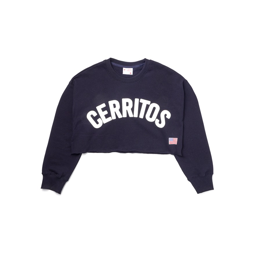 캐리마켓 -  [호텔세리토스] (성인) Cerritos Crop Sweat-shirt [Navy]