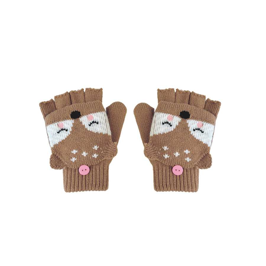 캐리마켓 -  [락카훌라키즈] Doris Deer Knitted Gloves (3~6Y)
