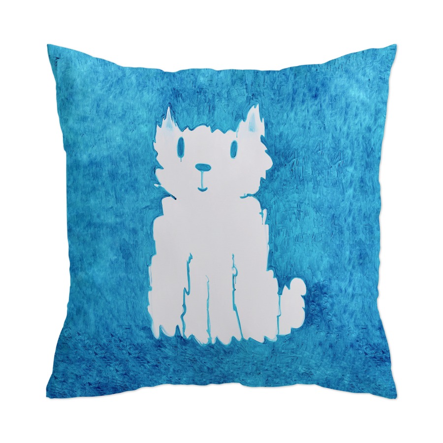 캐리마켓 -  [a.o.b] Sky dog , cloud cat blue cushion