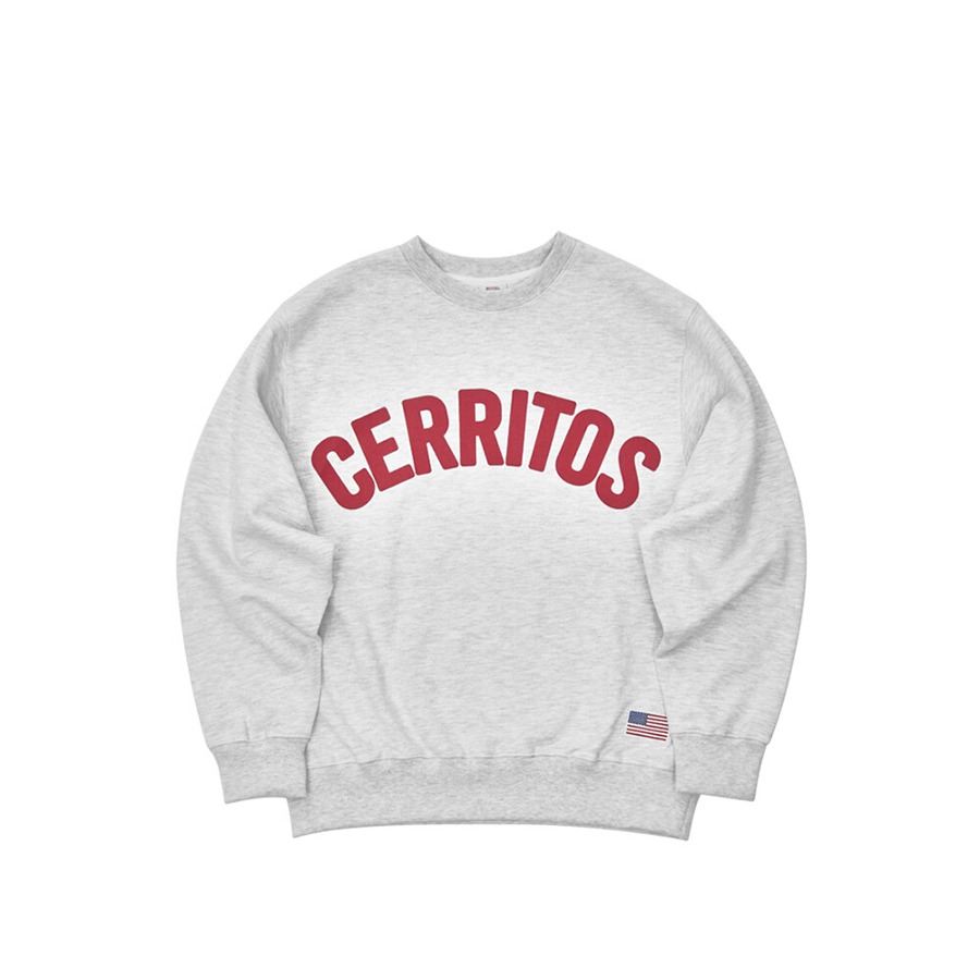 캐리마켓 -  [호텔세리토스] (성인) Cerritos Sweat-Shirt [MelangeGray-Red]