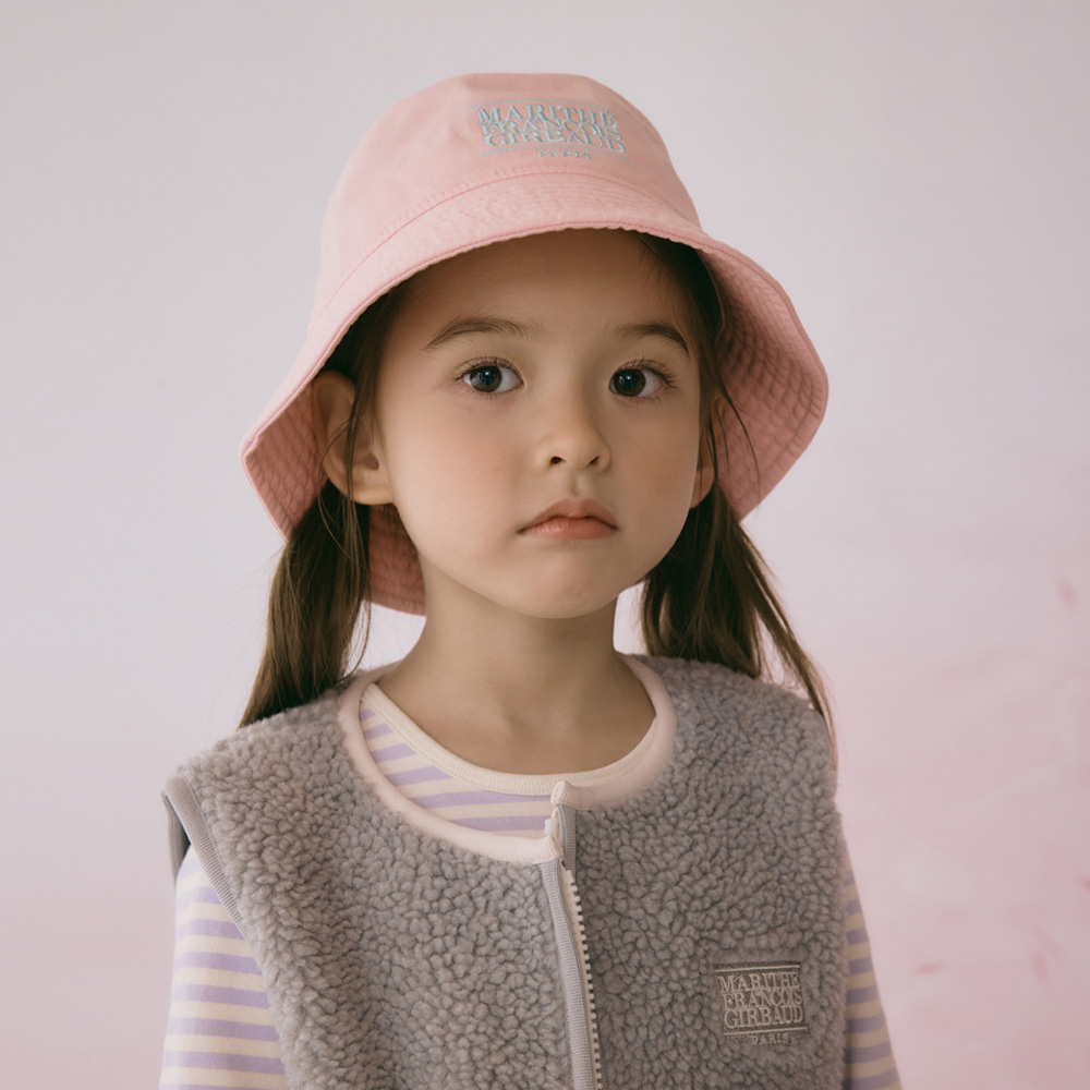 캐리마켓 -  [마리떼 앙팡] ENFANT CLASSIC LOGO BUCKET HAT baby pink