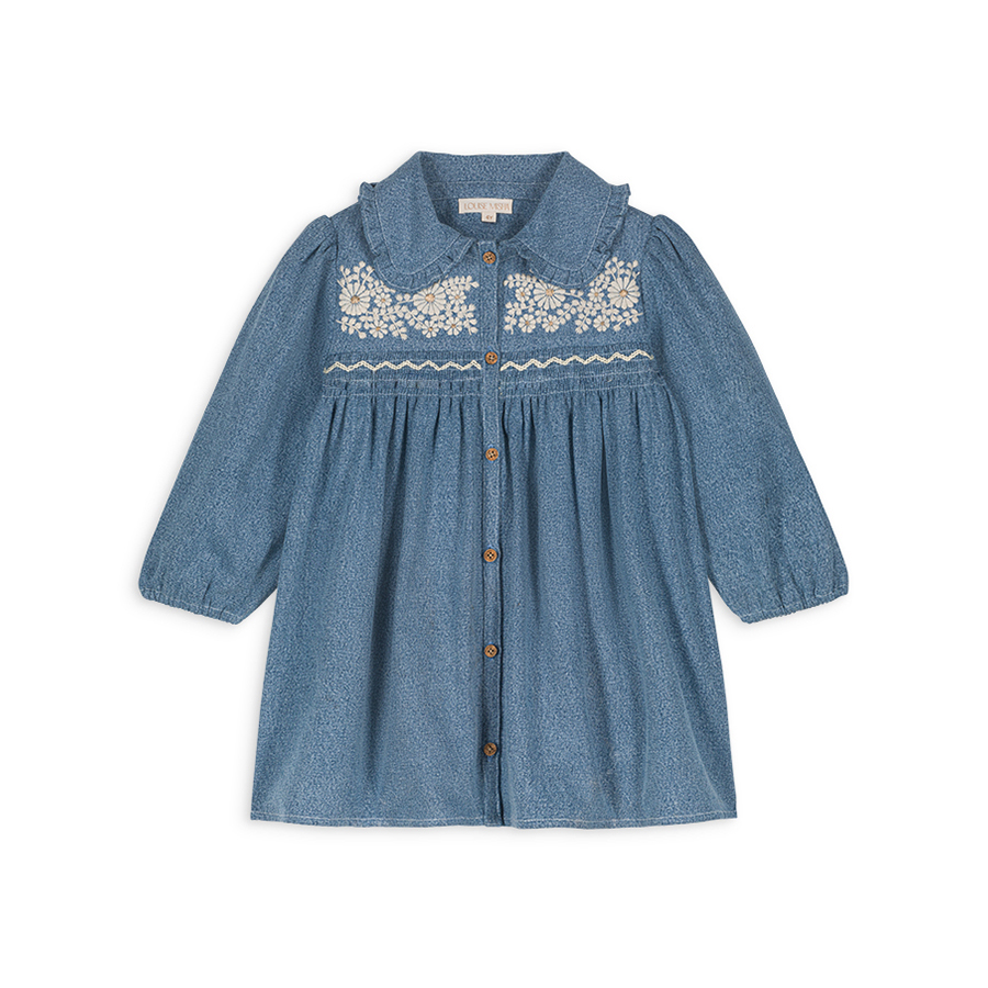 캐리마켓 -  [루이스미샤] Dress Marlotta STONE BLUE (8~10Y)