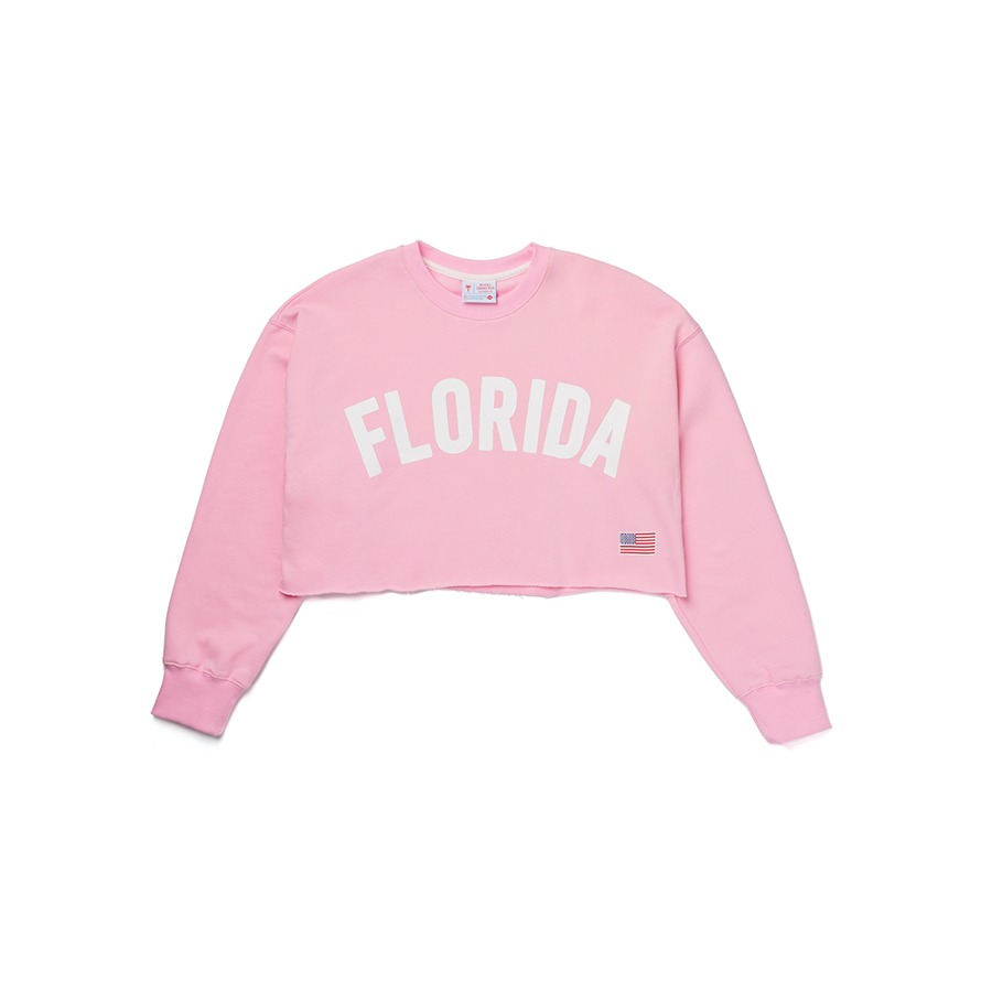 캐리마켓 -  [호텔세리토스] (성인) Florida Crop Sweat-shirt [Pink]