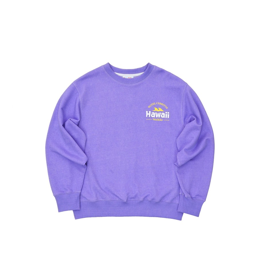 캐리마켓 -  [호텔세리토스] (성인) Hawaii BigWave Sweat-Shirt [Purple]