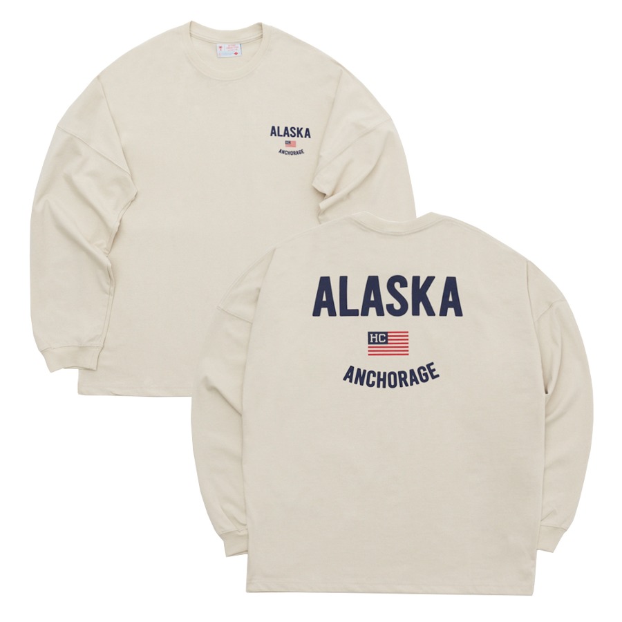 캐리마켓 -  [호텔세리토스] (성인) Alaska HC Long Sleeve T-Shirt [Beige]