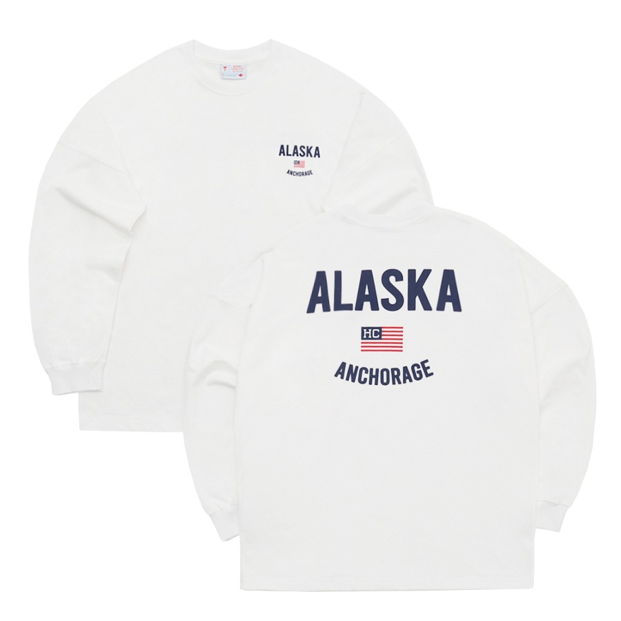 캐리마켓 -  [호텔세리토스] (성인) Alaska HC Long Sleeve T-Shirt [White]
