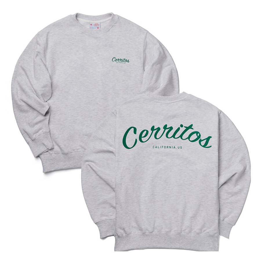 캐리마켓 -  [호텔세리토스] (성인) Cerritos Soft Sweat-shirt [MelangeGray-Green]