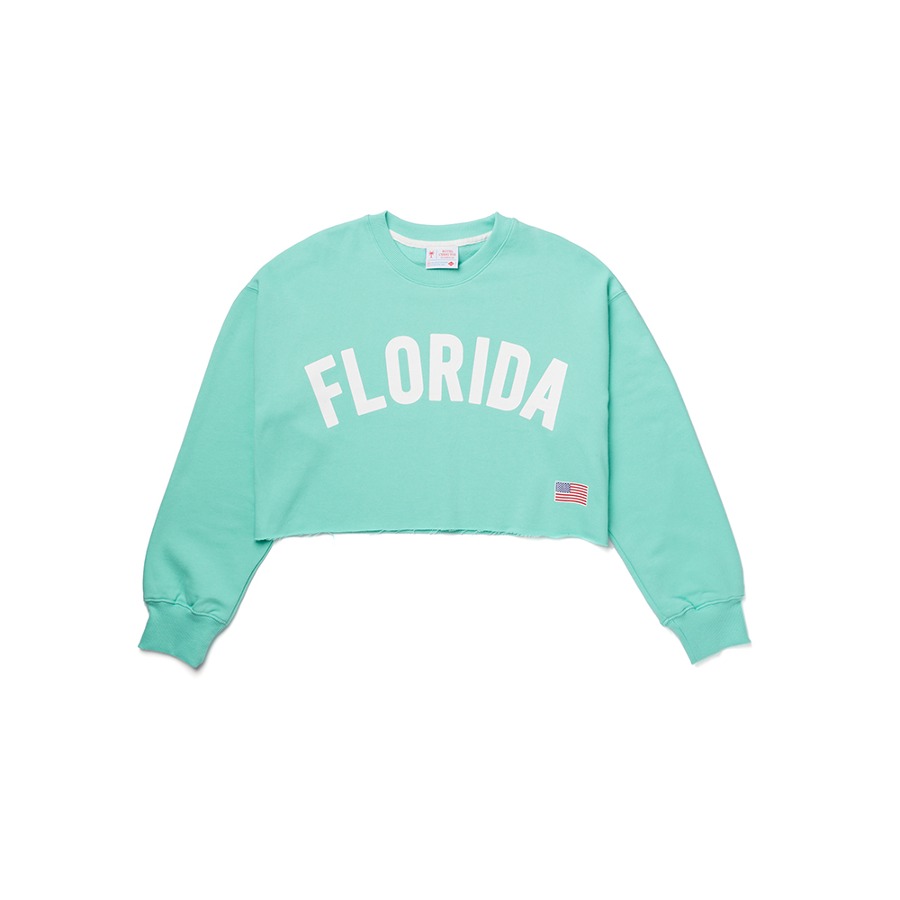 캐리마켓 -  [호텔세리토스] (성인) Florida Crop Sweat-shirt [Mint]