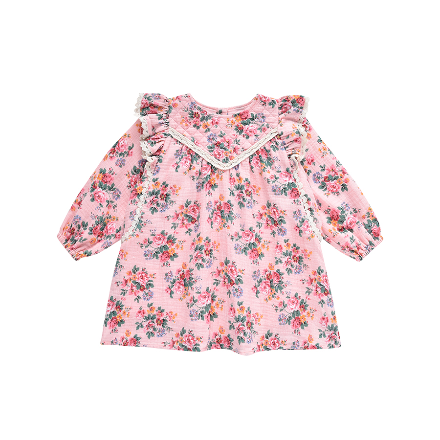 캐리마켓 -  [루이스미샤] Dress Lara PINK SEYLAN FLOWERS (8~10Y)