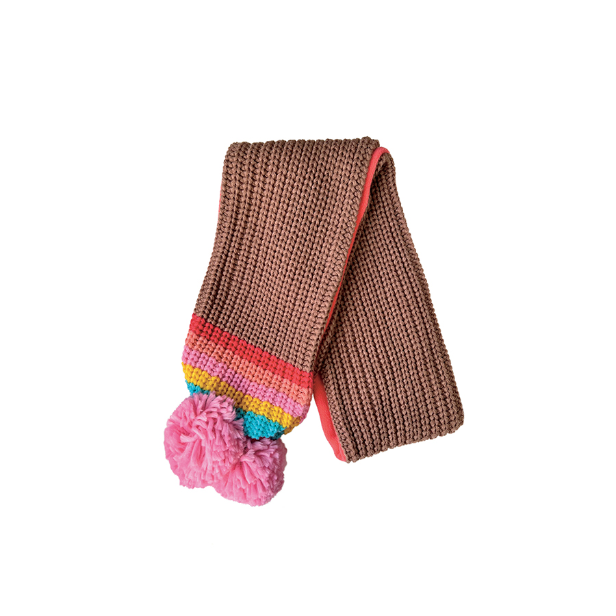 캐리마켓 -  [락카훌라키즈] Rainbow Stripe Knitted Scarf (One size)
