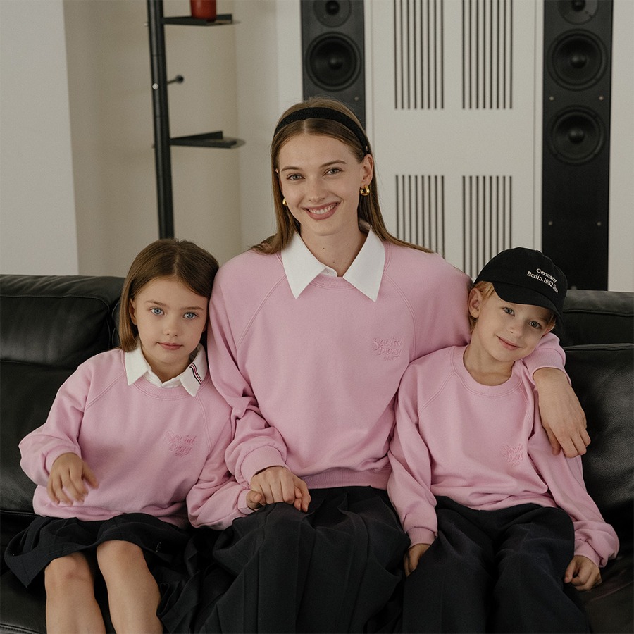 캐리마켓 -  [아이보리스튜디오] [KIDS] Essential sweatshirt_Pink