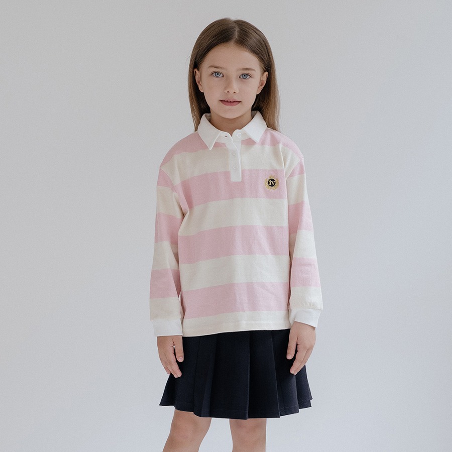 캐리마켓 -  [아이보리스튜디오] [KIDS] Genius Rubgy sweatshirt_pink