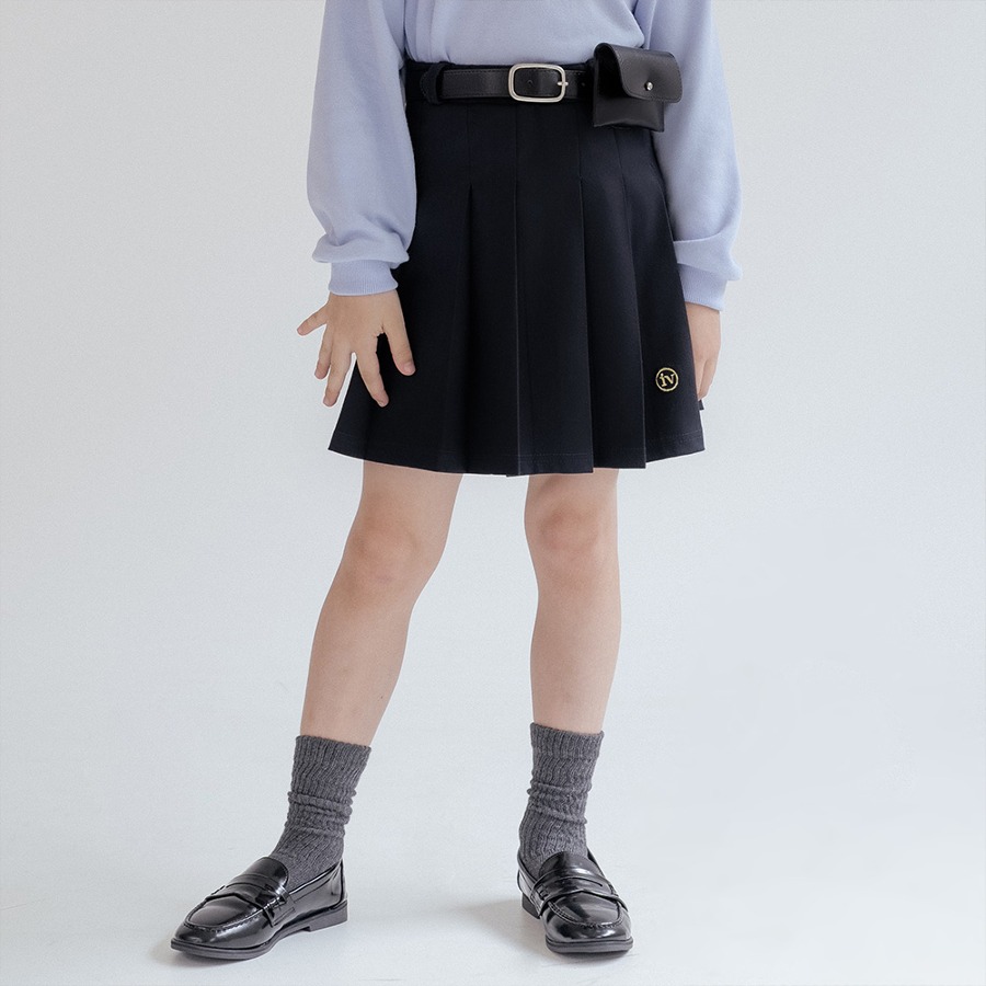 캐리마켓 -  [아이보리스튜디오] [KIDS] Newtro pleats skirt