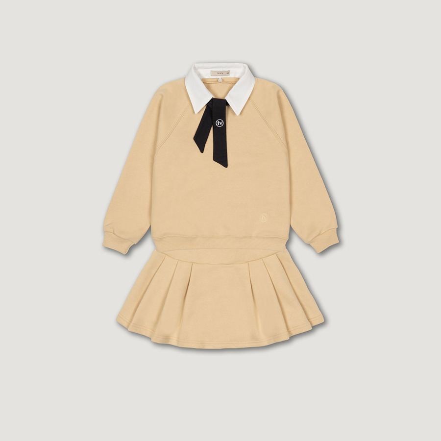 캐리마켓 -  [아이보리스튜디오] (KIDS) 3ways Sweatshirt set up_Skirt_Butter