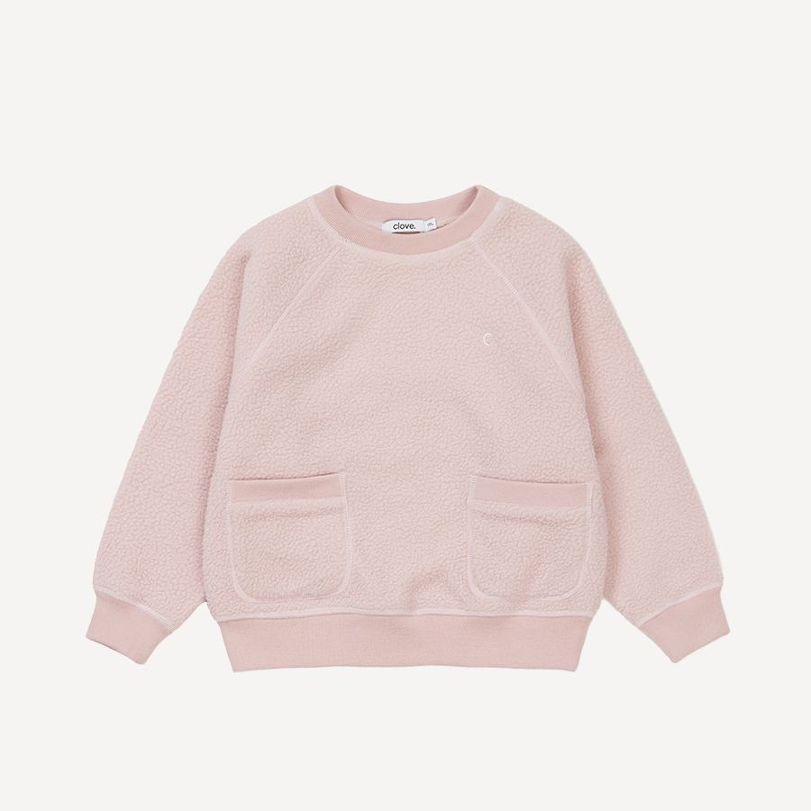 캐리마켓 -  [클로브] Boucle Sweatshirt Kids Pink
