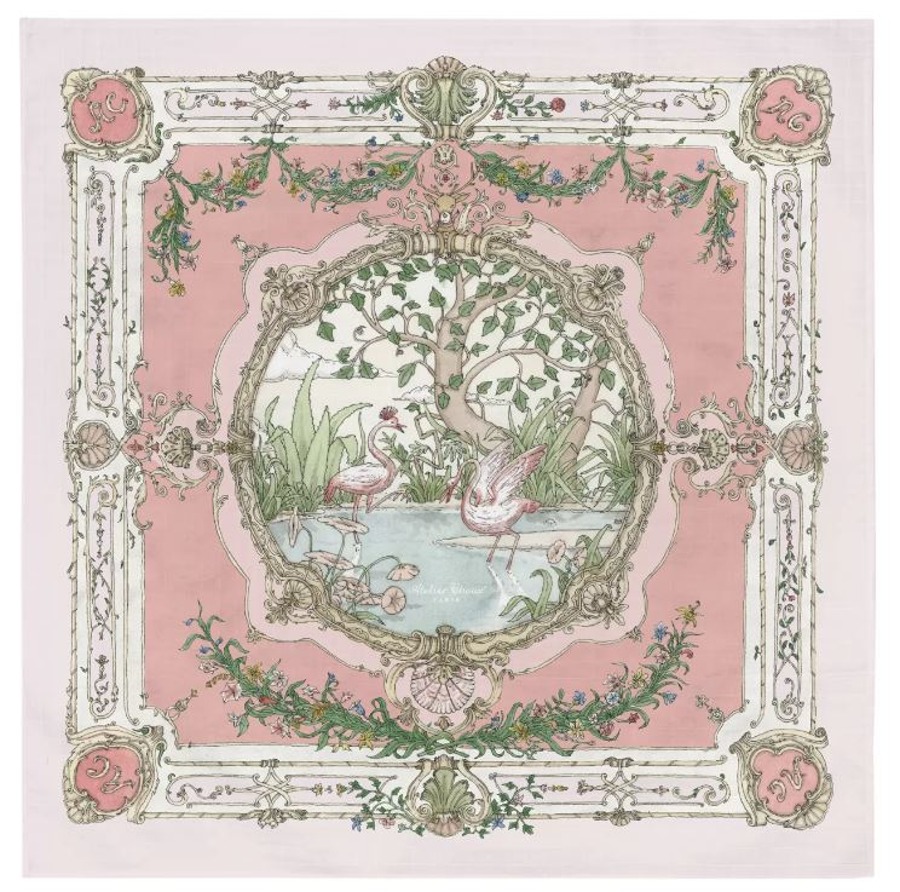 캐리마켓 -  [아뜰리에슈] Carré – Tapestry Pink on Pink