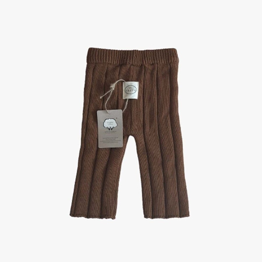 캐리마켓 -  [리틀그로브] Wide ribbed sweater pants