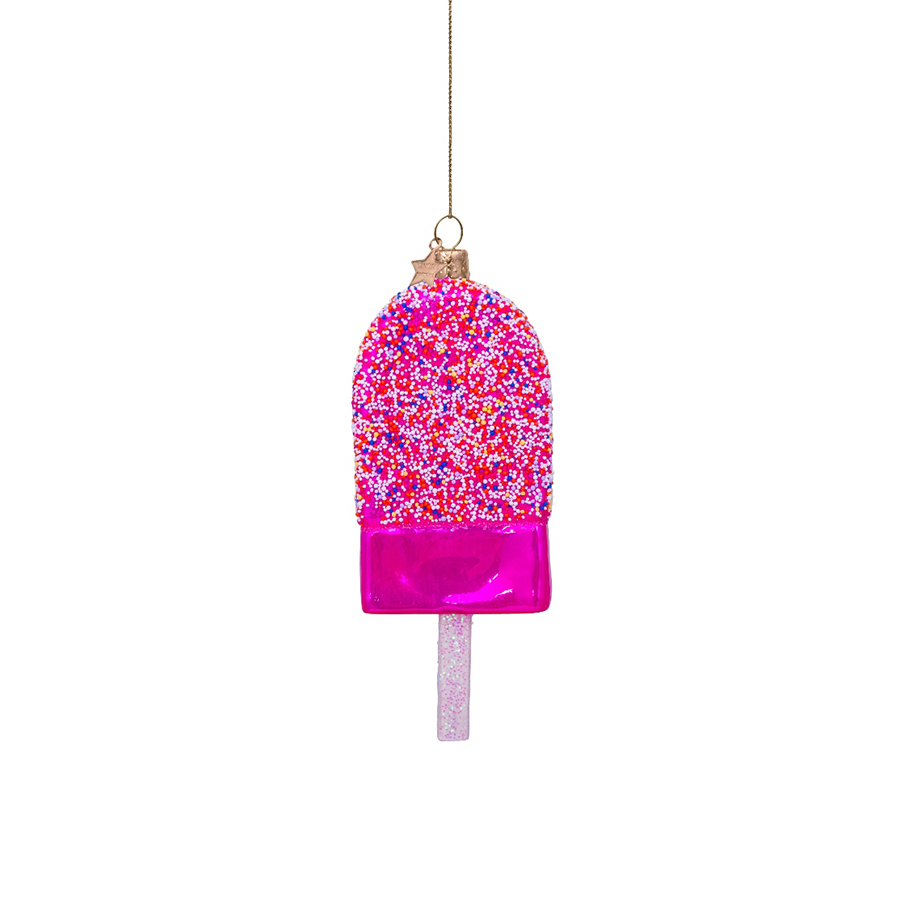 캐리마켓 -  [본델스] Ornament glass pink popsicle w/discodip H14cm