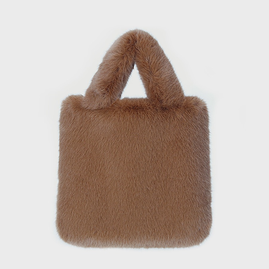 캐리마켓 -  [몰리올리] SQUARE daily fur bag [5color]