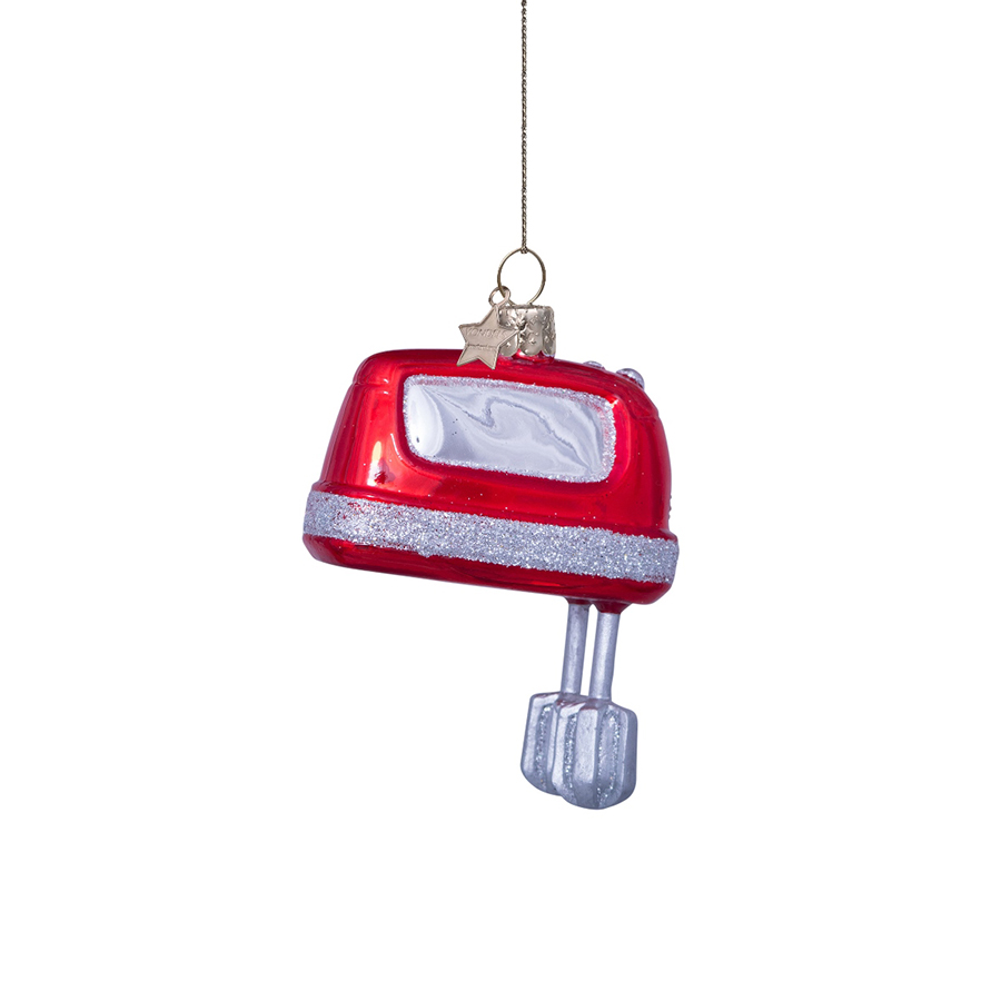 캐리마켓 -  [본델스] Ornament glass red kitchen mixer H10.5cm